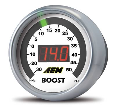 AEM 50 PSI Boost Gauge