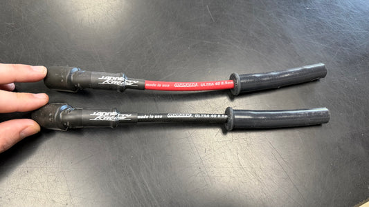 JRE Private Label Moroso - LS/LT Standard Length Bendable Boot Spark Plug Wires (Black/Red)