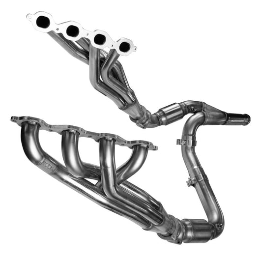 Kooks Stainless Steel 1-3/4" Long Tube Headers with GREEN Catted Y-Pipe for 2019-Present Silverado/Sierra 1500 6.2L