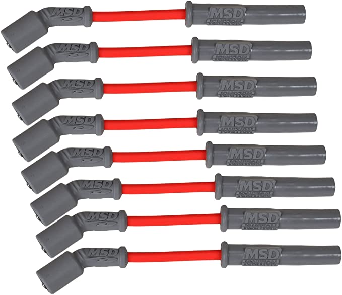 MSD Spark Plug Wire Kit for LS-Based GM Motors (Red/Black)